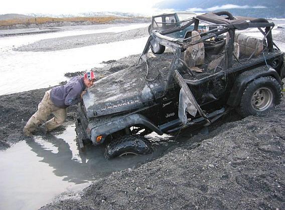 jeep enterrado 4x4